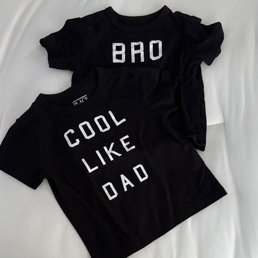 The Children's Place Black Graphic Tee 'Cool Like Dad'